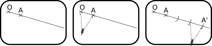 Construction de l image d un point par une homothétie