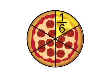 un sixième de pizza